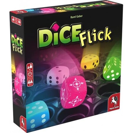 Dice Flick - Board Game by Pegasus Spiele 2-4 Players ? Board Games for Family ? 15-25 Minutes of Gameplay ? Games for Family Game Night ? Kids and Adults Ages 8+ - English Version